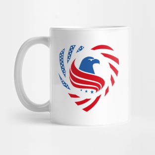 Constitutional Murican Patriot Flag Series (Heart) Mug